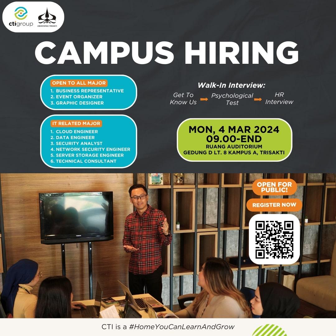 Campus hiring PT Computrade Technology International