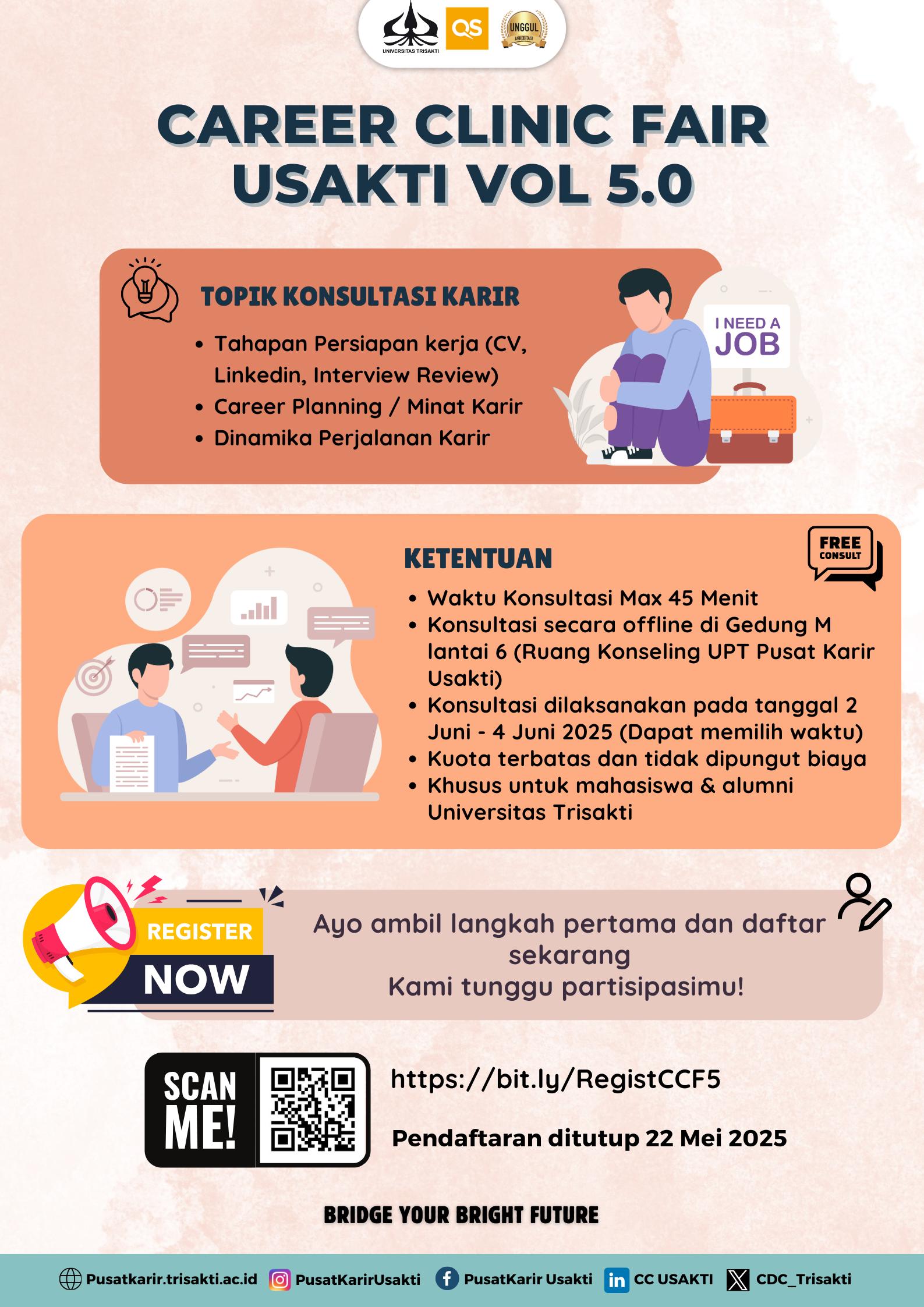 Career Clinic Fair Usakti Vol 5.0