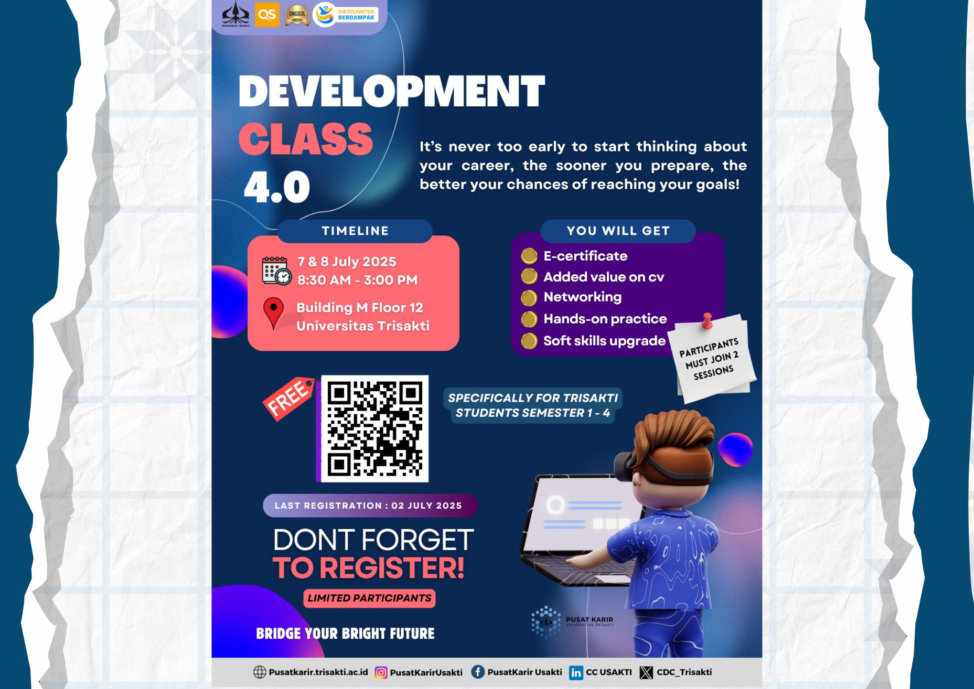 CAREER DEVELOPMENT CLASS 4.0