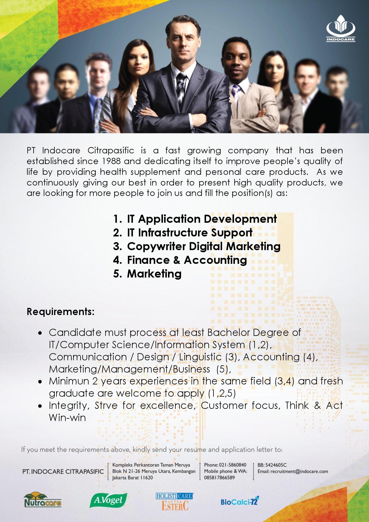 CAMPUS HIRING PT. INDOCARE CITRAPASIFIC