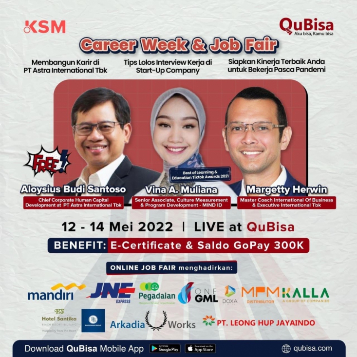 Career Week & Job Fair | QuBisa x Universitas Trisakti