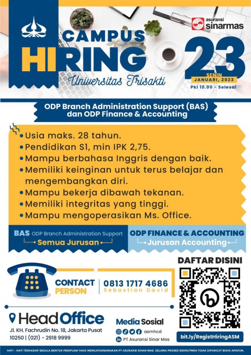 Virtual Campus Hiring PT Asuransi Sinarmas