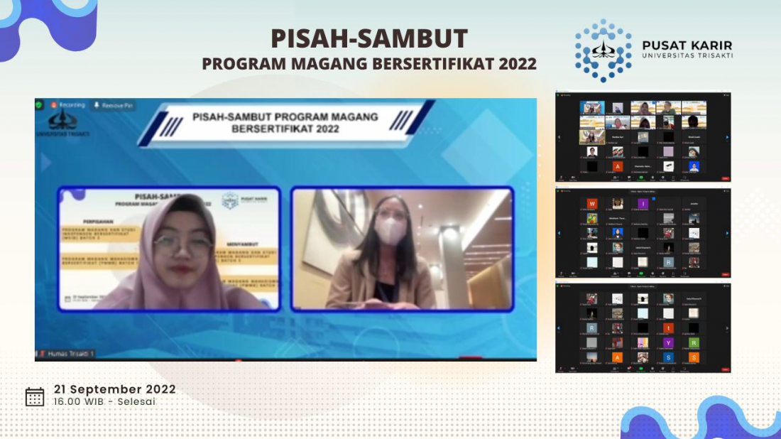 Pisah Sambut Program Magang Bersertifikat 2022 - Universitas Trisakti