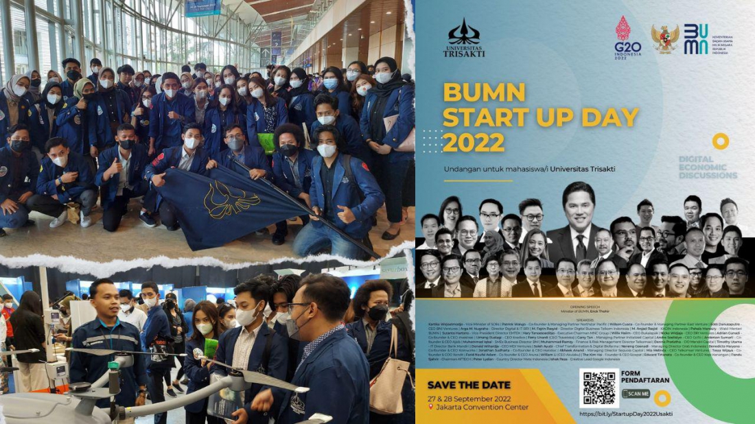 Mahasiswa/I Universitas Trisakti menghadiri BUMN Startup Day 2022