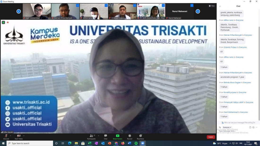 PT. AKR Corporindo, Tbk. bersama Pusat Karir Universitas Trisakti